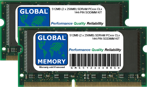 512MB KIT (2 x 256MB) 512MB KIT (2 x 256MB)